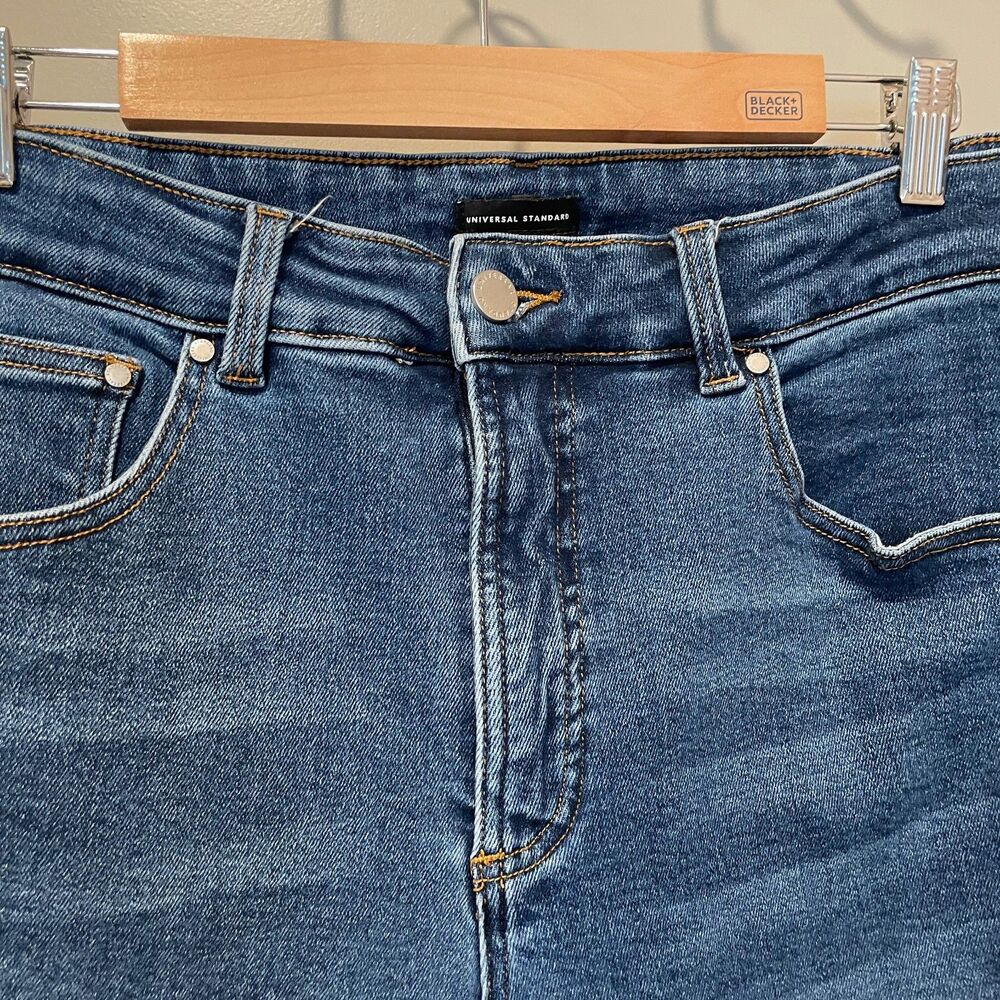 Universal Standard high waist straight jeans, size L - Picture 3 of 8